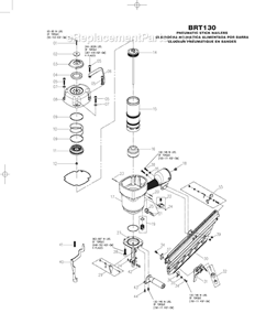 Part Location Diagram of 174071 DeWALT PIN-SPRING-M3X30MM