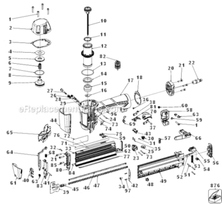Part Location Diagram of 9R205611 DeWALT TRIGGER ASSEMBLY