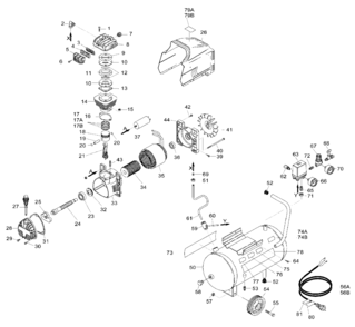 Part Location Diagram of 7310590000 Bostitch CAPACITOR