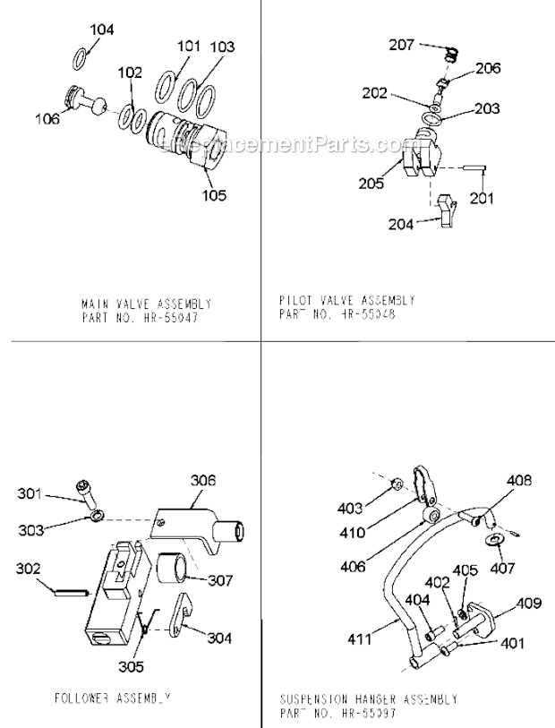 Page A Diagram and Parts List for HR-85BA Type 0 Bostitch Miscellaneous