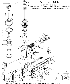 Page A Diagram and Parts List for SB-1664FN Type 1 Bostitch Nailer