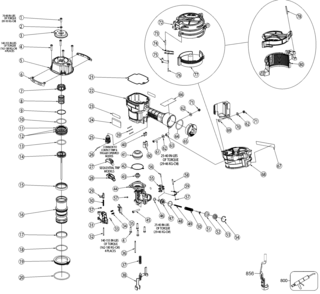 Page A Diagram and Parts List for IC60-1 1 Bostitch Nailer