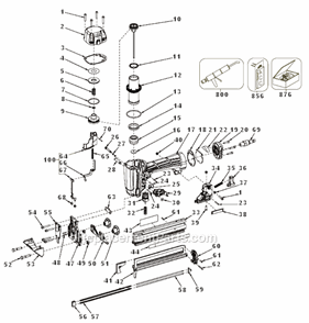 Part Location Diagram of 158443 DeWALT FOOT-ADJUSTABLE