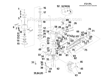 Part Location Diagram of 163822 DeWALT O-RING, 2.487X.103XNB