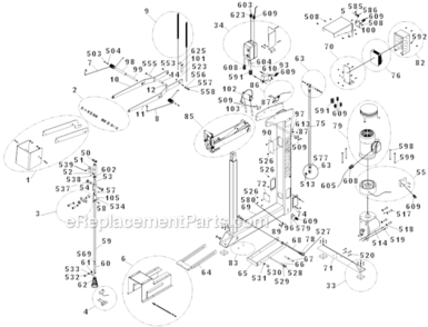 Part Location Diagram of 9R193722 Bostitch Outer Spacing Ring