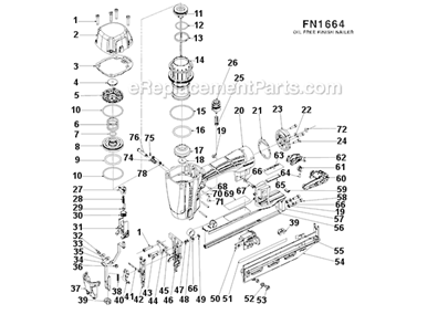 Part Location Diagram of 180232 Bostitch Assembly,pusher