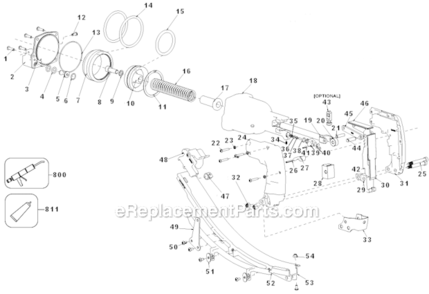 Part Location Diagram of HR-55103 Bostitch Roller