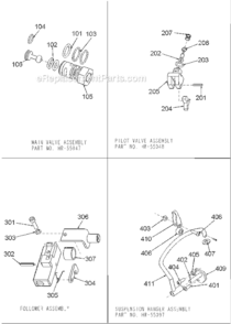 Page A Diagram and Parts List for HR-66B Type 0 Bostitch Nailer