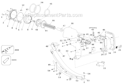Part Location Diagram of 120814 Bostitch Assembly- Follower