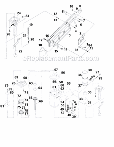 Part Location Diagram of N70120 Bostitch Nut, Torque