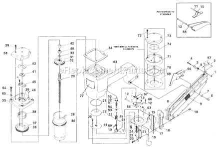 Page A Diagram and Parts List for N16  Bostitch Nailer