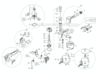 Part Location Diagram of P2320005400 DeWALT RUBBER PAD
