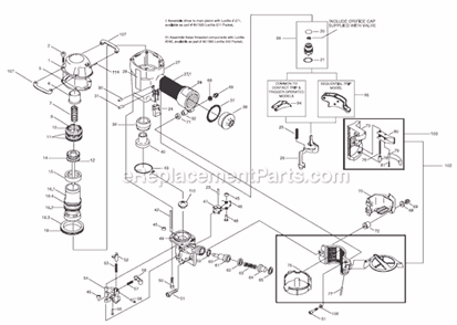 Part Location Diagram of 110005 DeWALT FRAME