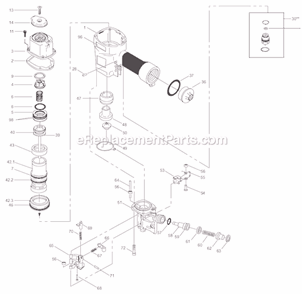 Part Location Diagram of 851438 DeWALT O-RING-2.236X.115