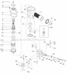 Page A Diagram and Parts List for N80CBMLPAL  Bostitch Nailer