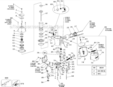 Part Location Diagram of N89ORK DeWALT O RING KIT