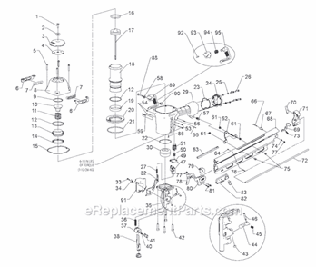 Page A Diagram and Parts List for N89RH17-2MCN  Bostitch Nailer