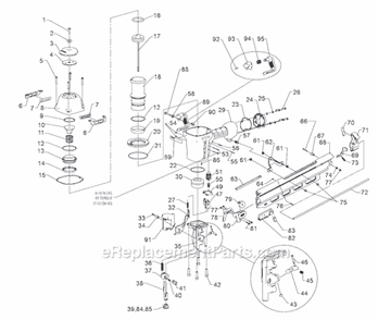 Page A Diagram and Parts List for N89RH17  Bostitch Nailer