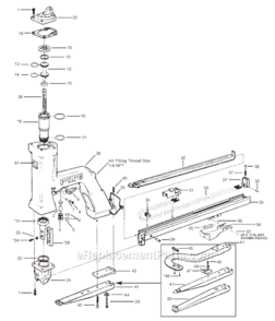 Page A Diagram and Parts List for P50  Bostitch Nailer