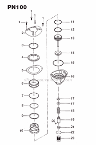 Part Location Diagram of P2045203762 DeWALT WASHER