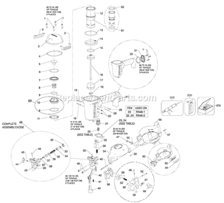 Page A Diagram and Parts List for RN46-1  Bostitch Nailer