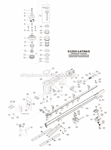 Page A Diagram and Parts List for S32SX-LATMAG  Bostitch Nailer