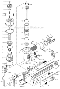 Part Location Diagram of 1G106 Bostitch Lock Nut