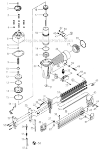 Part Location Diagram of P0645201701 DeWALT BUSHING