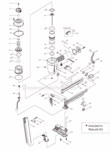 Part Location Diagram of 188633 DeWALT CONSTANT BUSHING