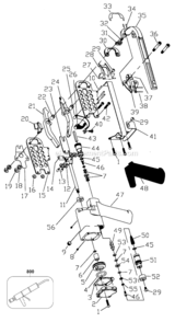 Page A Diagram and Parts List for SC742  Bostitch Nailer