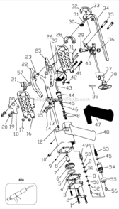 Page A Diagram and Parts List for SC761 Type 0 Bostitch Nailer