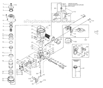 Page A Diagram and Parts List for SDCN14B  Bostitch Nailer