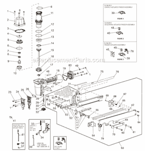 Page A Diagram and Parts List for SL150LM  Bostitch Nailer