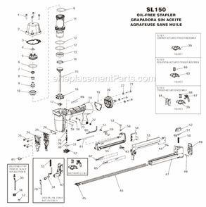 Part Location Diagram of 120058 Bostitch Cover,Trip