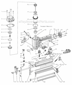 Page A Diagram and Parts List for SX1838  Bostitch Nailer