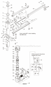 Page A Diagram and Parts List for T40BSX  Bostitch Nailer