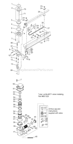 Page A Diagram and Parts List for T40S5M  Bostitch Nailer