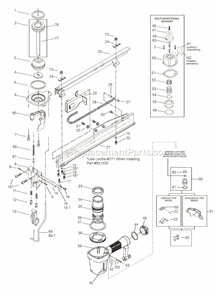 Page A Diagram and Parts List for T40SL  Bostitch Nailer