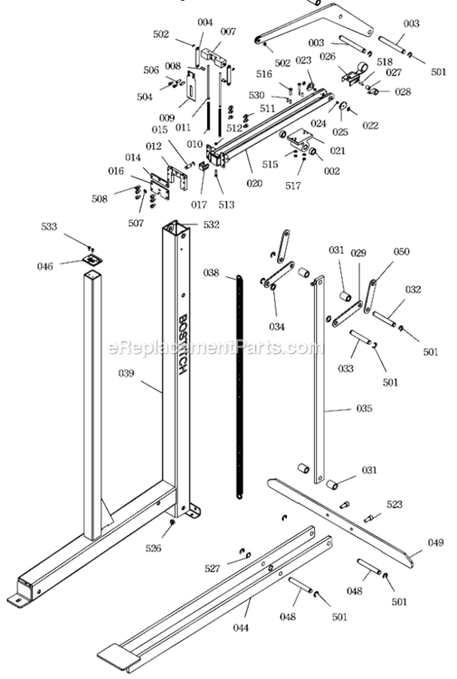 Page A Diagram and Parts List for F84-138 Type 0 Bostitch Nailer