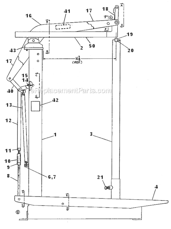 Page A Diagram and Parts List for F84E Type 0 Bostitch Nailer