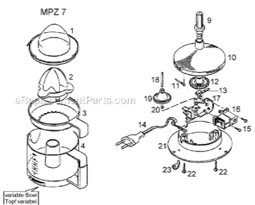 Part Location Diagram of 64161625 Braun Cone