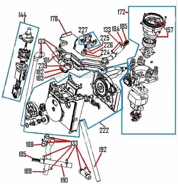 Page C Diagram and Parts List for BDC550XL  Breville Coffee Maker