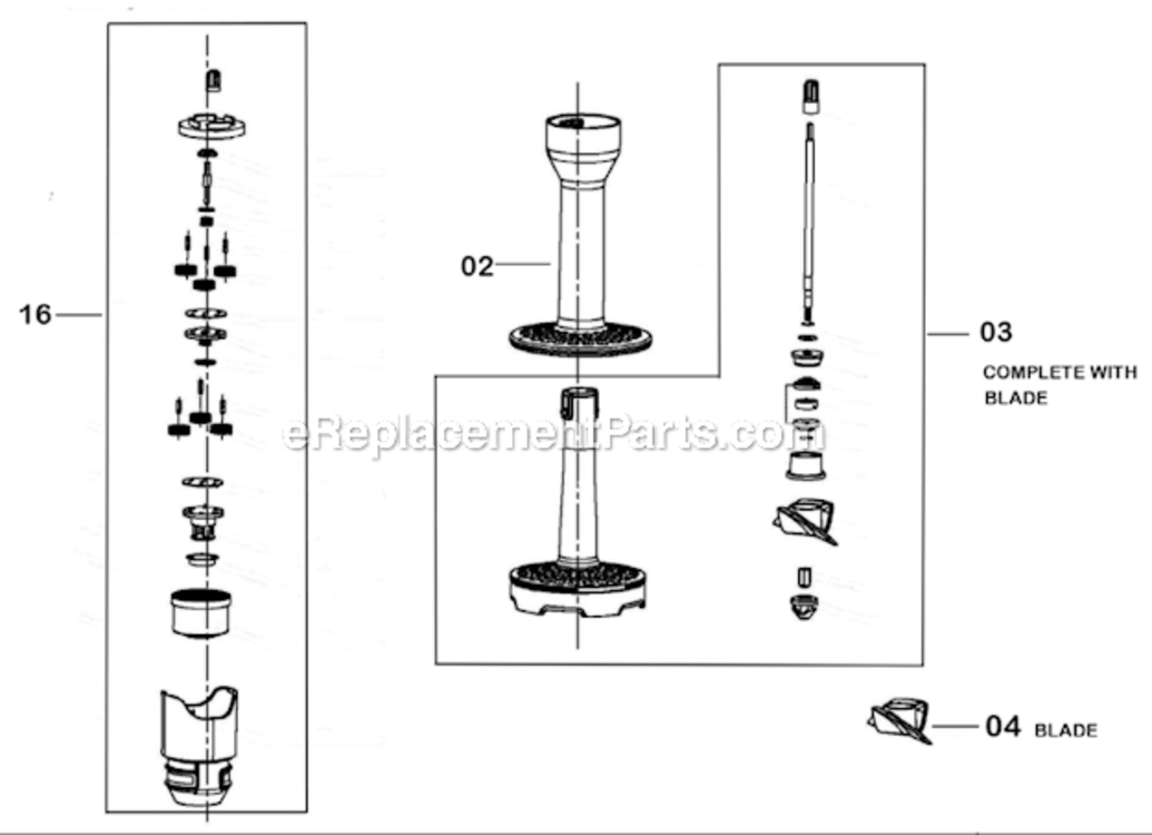 Page A Diagram and Parts List for BSB380XL  Breville Miscellaneous