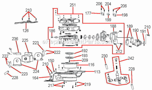 Part Location Diagram of 800ESXL/242 Breville Water Valve Assembly