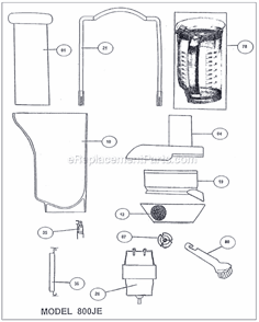 Part Location Diagram of SP0000265 Breville Nutridisk Only-br3-no Motor Co