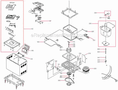 Page A Diagram and Parts List for BBM800XL  Breville Bread Maker