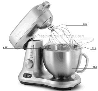 Part Location Diagram of SP0001287 Breville Scraper Beater