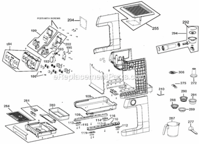 Black_Sesame Diagram and Parts List for BES840BSXL  Breville Espresso Machine