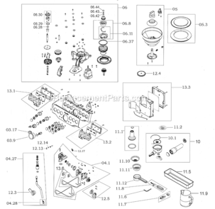 Black_Sesame Diagram and Parts List for BES870BSXL  Breville Espresso Machine