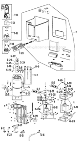 Part Location Diagram of SP0001838 Breville Water Filter Holder